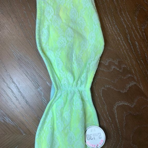 Victoria Secret PINK Lime Green Lace Bandeau - Picture 5 of 5